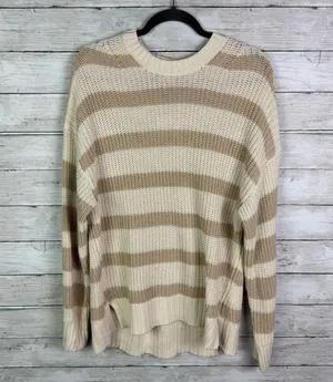 American Eagle Striped Crewneck Sweater Size Medium thumbnail 1