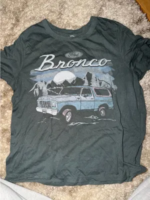 Bronco T Shirt Green Size L thumbnail 1