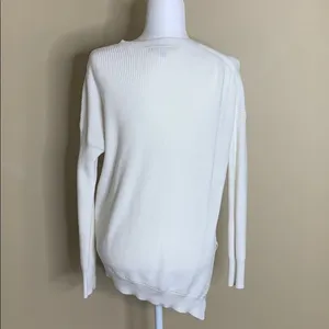 Athleta off white‎ crew neck sweater thumbnail 2