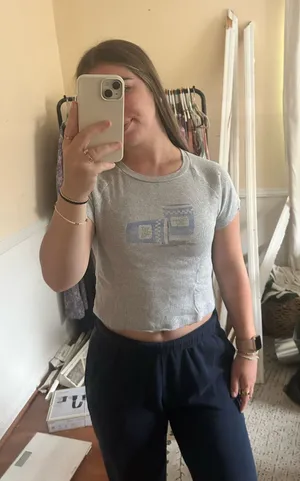 Aerie Cropped Tee Graphic thumbnail 1