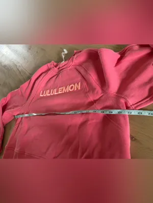 Lululemon Scuba Oversized Pullover Wordmark Sakura Pink size m/l thumbnail 8