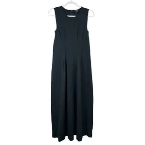 J. Crew Nadia Dress in Ponte Black Seamed Darted Size Small Office Spring thumbnail 4