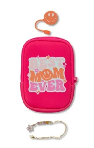 Tumbler 3 pc Set Best Mom Ever Bag, Straw Topper, And Chain. New thumbnail 1