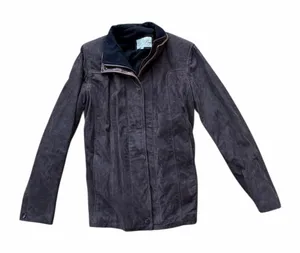 Women's Lone Pine 100% Leather Suede Lambskin Brown Field Jacket Coat Made USA thumbnail 1