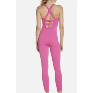 Free People Movement Free Throw Onepiece Jumpsuit Size Small Pink Activewear thumbnail 2