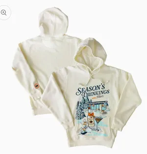 Tito's Season's Drinkings Ugly Holiday Hoodie thumbnail 1