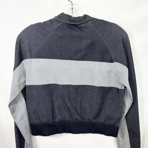 Fabletics XL Seamless Jacket Tory Cropped Gray Pink Full Zip‎ Athletic 1685 thumbnail 8