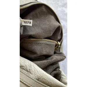 Vintage Marc Jacobs Christy Leather Gray Gold Handbag Iconic Shoulder Bag Purse thumbnail 14