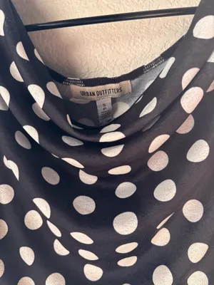 Polka Dot Long Sleeve Cowl neck Top thumbnail 5