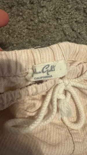 Brandy Melville pink and white striped pants thumbnail 2