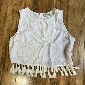Do + be‎ white tassle top small thumbnail 1