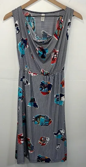 Carla Mink Retro Pop Art Photo Print dress size XS thumbnail 1