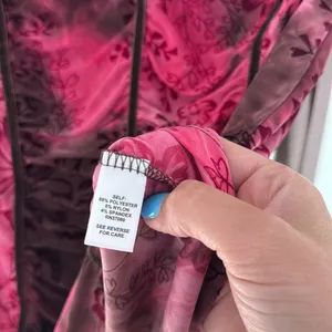 Cato Y2k vintage velvet burnout touched blouse thumbnail 5