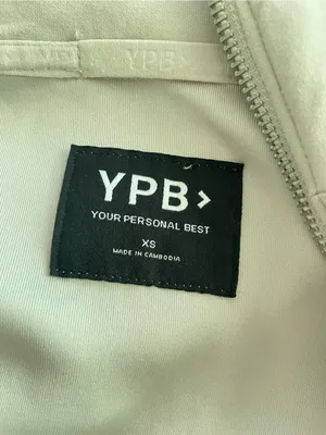Abercrombie YPB neoKNIT Half-Zip Hoodie Sweatshirt Active Jacket Moonbeam XS thumbnail 4