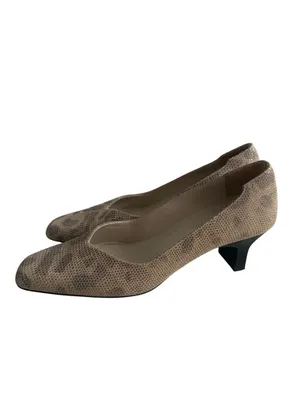 DELMAN Vintage Leather Kitten Heels Size 5.5 thumbnail 4