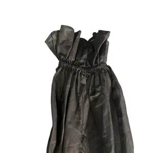 Alice + Olivia Silk Blend Balloon Long Sleeve Size XS Kirie Poet Black Blouse thumbnail 3