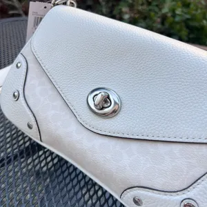 coach Millie Shoulder Bag In Colorblock Signature Canvas ce639 thumbnail 5