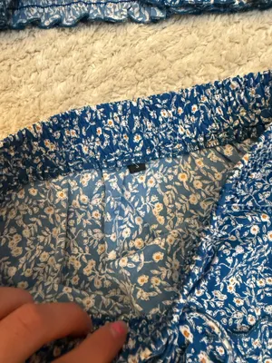 Zaful Blue Floral Skirt Set thumbnail 3