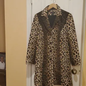 INC International Concepts Animsl Print coat Size M thumbnail 5