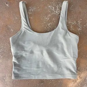 Aritzia golden athletic beige cropped top sz s / has a built in bra thumbnail 1