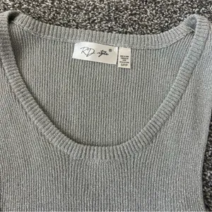 Silver Glitter Tank Top thumbnail 3