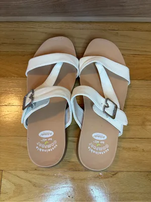 Dr. Scholl's Sustainable Comfort Island Dream White Strappy Sandals - Size 6.5 thumbnail 6