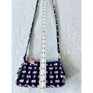 Vera Bradley Pink Elephants Retired Convertible Shoulder Crossbody Handbag Purse thumbnail 8