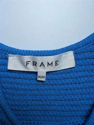 Frame Blue Knit Crop Tank - Women size medium thumbnail 3