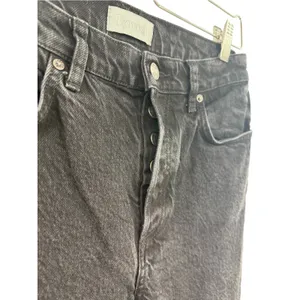 Boyish The Mikey High Rise Wide Leg Jeans Black Beauty Black Size 28 thumbnail 7