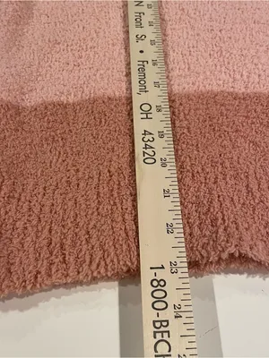 LC Lauren Conrad Striped Sweater Women’s Med Pink Tones Soft Winter Bohemian thumbnail 4