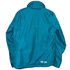 Salomon Women’s Size M Blue Grey Clima Pro Winter Ski Snowboarding Jacket thumbnail 4
