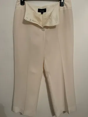 Classic White Tailored Pants Size M thumbnail 5
