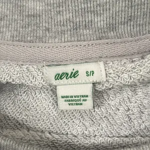 Aerie Women’s Oversized Terry Sweatshirt Leopard Print Loungewear Cozy size S thumbnail 7