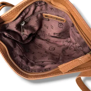 Born Bucket Crossbody Leather Handbag Bag‎ Camel Tan Leather thumbnail 5