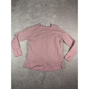Athleta Balance Pullover Sweatshirt Women's Sz Medium Victorian Berry Multi Nep thumbnail 9