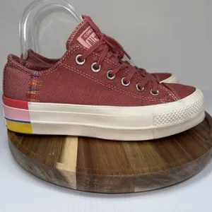 Converse Chuck Taylor All Star Lift OX Women's Shoe Pink Rainbow 564559C Size 7 thumbnail 2