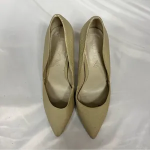 ALDO Faux Snake Skin Print Nude Heels in Size 38.5/8 thumbnail 6