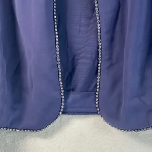 Alex Evenings Petite Iris Purple Rhinestone Trim Bolero Jacket 16P NEW thumbnail 8