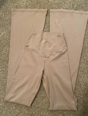 Aerie Offline Real Me High Waisted Crossover Flare Legging thumbnail 2