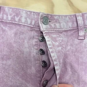7 For All Mankind Monroe Cuttoff Denim Short Pink‎ Raw Hem Button Fly W32 thumbnail 5