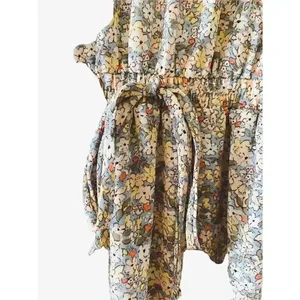 NWT Siena Sky Spaghetti Straps Multicolor Flowery Ruffles Womens Dress SZ Small thumbnail 2