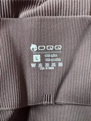 OQQ Size L Ribbed Seamless Workout High Waist Athletic Pants thumbnail 3