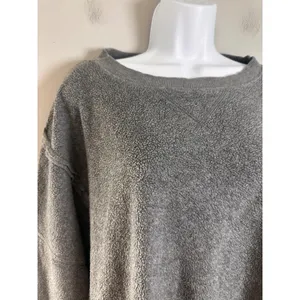 American Eagle‎ Seriously Huggable Sherpa Oversized Sweatshirt Gray XS thumbnail 2