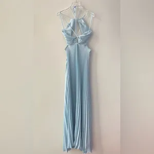 ALC Frank Moira Satin Pleated Maxi Dress 2 thumbnail 7