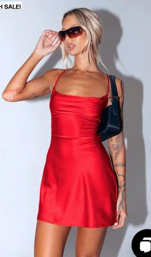 Princess Polly Celena Red Mini Dress thumbnail 3