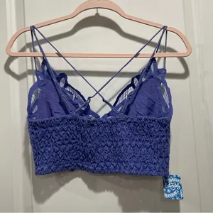 NWT Free People Intimately Adella Lace Bralette Lavender Size Medium thumbnail 6