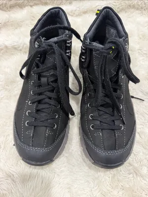 Clarks Women's Black Wave Walk Athletic Hiking Shoes with Yellow Size 6.5 thumbnail 2