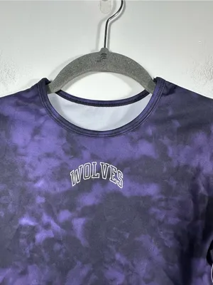 Darc Sport‎ Wolf Spirit Energy Crop Top Reaper Marble Purple Tie Dye XS Limited thumbnail 4