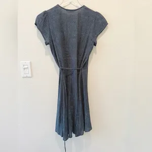 ROLLA’S Dancer Wrap Dress in Navy and White Polka‎ Dot size XS thumbnail 3
