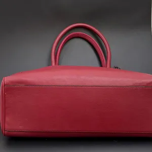 COACH 19890 Dark Red Leather Legacy Medium Candace Carryall Tote Shoulder Bag thumbnail 4